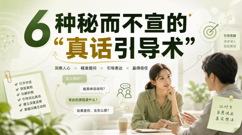 付费文章：6种秘而不宣的“真话引导术”-星空网络