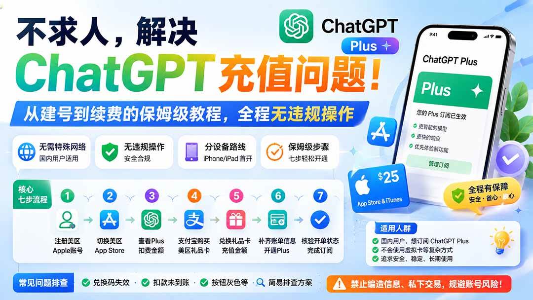 （19898期）不求人，解决ChatGPT充值问题！从建号到续费的保姆级教程，全程无违规操作-星空网络