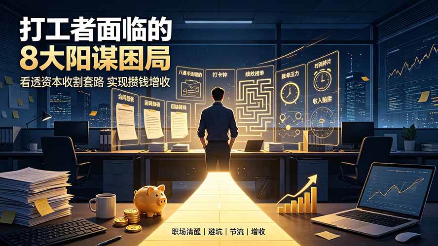 (19448期)付费文章:打工者面临的8大阳谋困局,看透资本收割套路实现攒钱增收 (19448期)付费文章:打工者面临的8大阳谋困局,看透资本收割套路实现攒钱增收