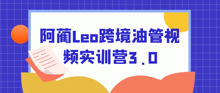 阿蔺Leo跨境油管视频实训营3.0-星空网络