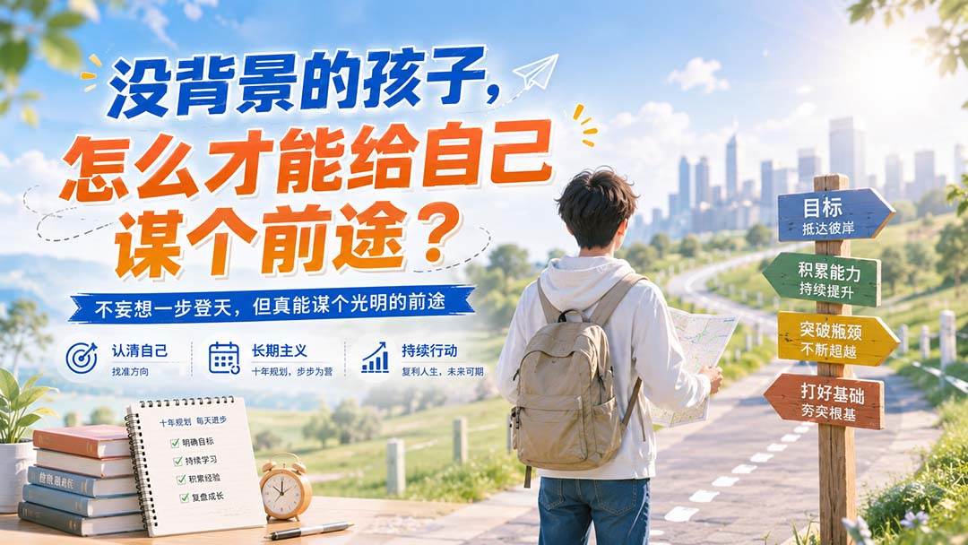 （20180期）付费文章：没背景的孩子，怎么才能给自己谋个前途？-星空网络