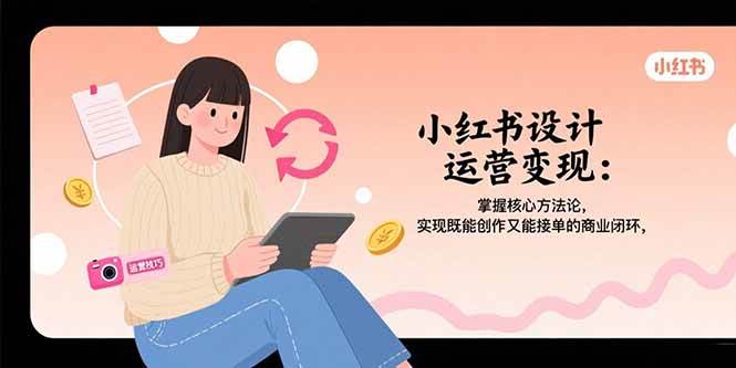 （15636期）小红书设计运营变现：掌握核心方法论，实现既能创作又能接单的商业闭环-星空网络