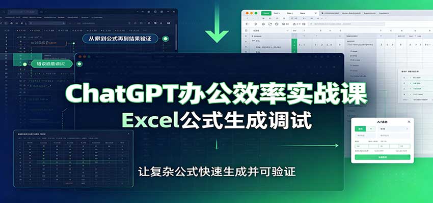 ChatGPT办公效率实战课：提示词技巧，Excel公式生成调试，文档编写教程-星空网络