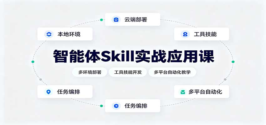 智能体Skill实战应用课：多环境部署，工具技能开发，多平台自动化教学-星空网络