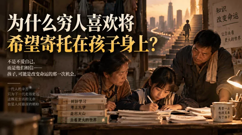 某社群精品文章：为什么穷人喜欢将希望寄托在孩子身上？-星空网络