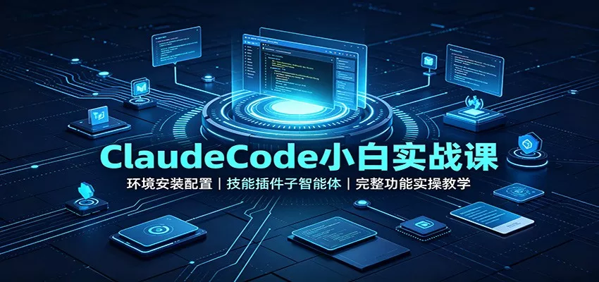 ClaudeCode小白实战课：环境安装配置，技能插件子智能体，完整功能实操教学-星空网络