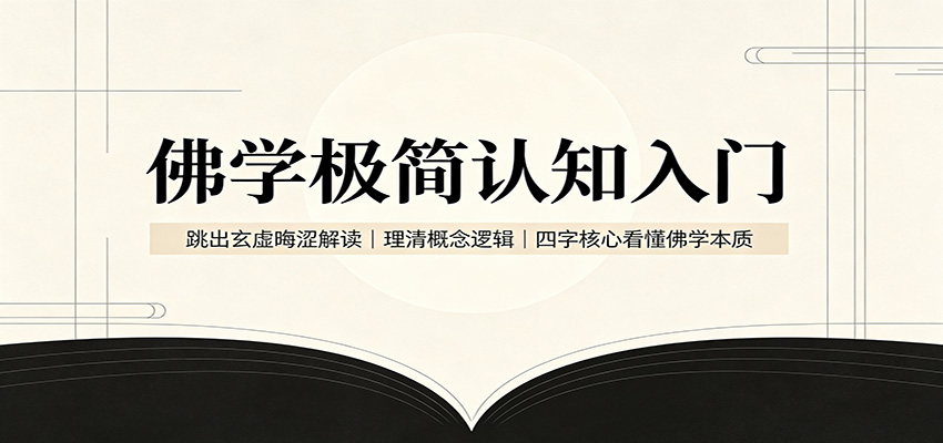 佛学极简认知入门：跳出玄虚晦涩解读，理清概念逻辑，四字核心看懂佛学本质-星空网络