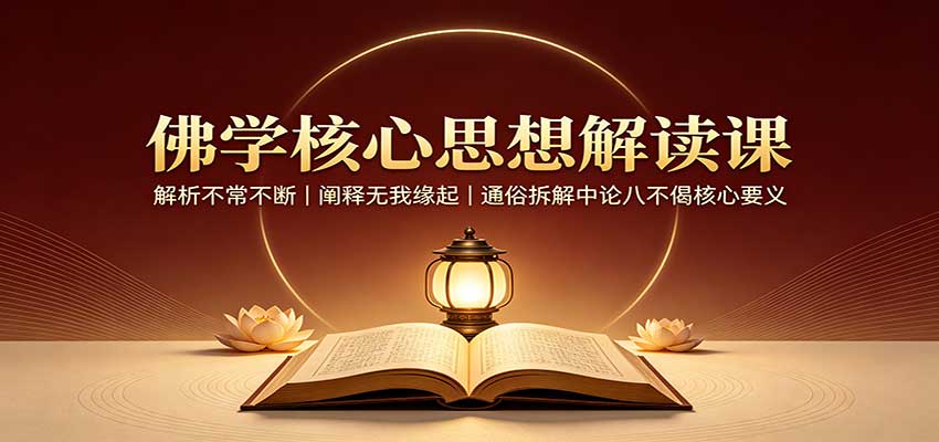 佛学核心思想解读课：解析不常不断，阐释无我缘起，通俗拆解中论八不偈核心要义-星空网络