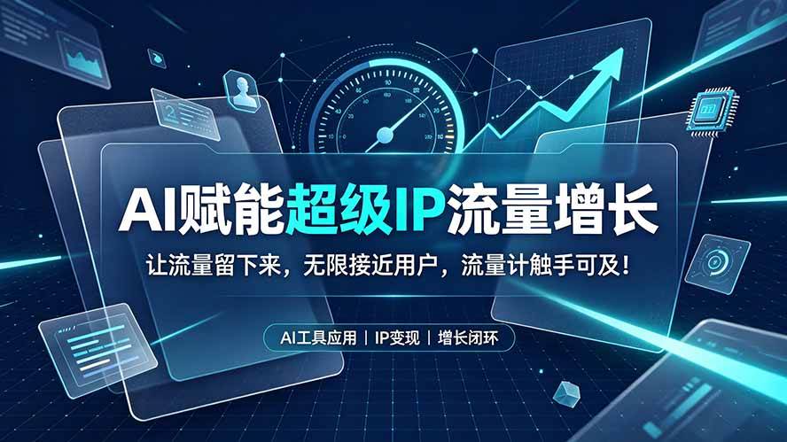 (19453期)AI赋能超级IP流量增长:让流量留下来,无限接近用户,流量计触手可及! (19453期)AI赋能超级IP流量增长:让流量留下来,无限接近用户,流量计触手可及!