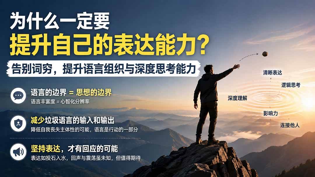 （20070期）付费文章：为什么一定要提升自己的表达能力？告别词穷，提升语言组织与深度思考能力-星空网络