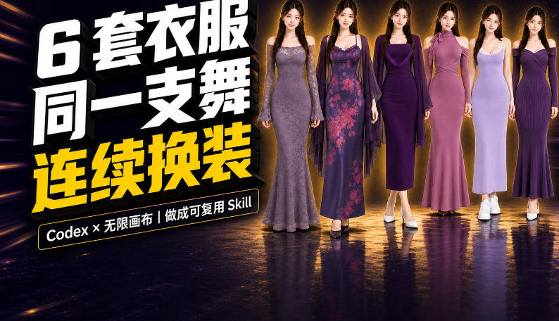 同一支舞，6套衣服按顺序切换：我把服装换装视频做成了一个Skill-星空网络