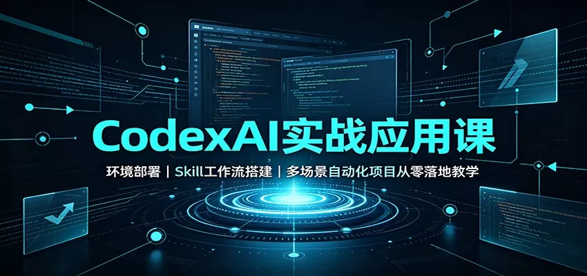 CodexAI实战应用课：环境部署Skill工作流搭建，多场景自动化项目从零落地教学-星空网络