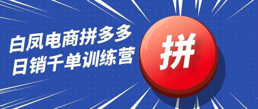 白凤电商拼多多日销千单训练营-星空网络