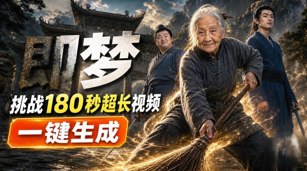 即梦挑战180秒超长视频！一键生成3分钟电影？完整制作流程详细分享！-星空网络