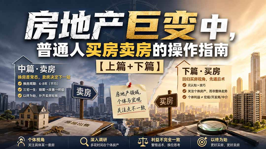 （20021期）付费文章：房地产巨变中，普通人买房卖房的操作指南【上篇+下篇】-星空网络