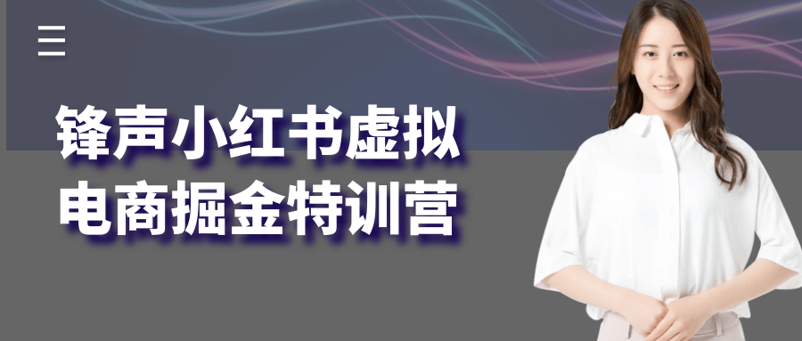 锋声小红书虚拟电商掘金特训营-星空网络