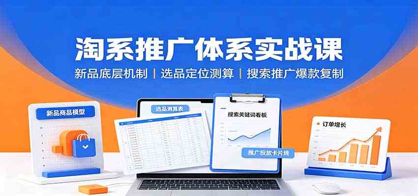 淘系推广体系实战课：新品底层机制，选品定位测算，搜索推广爆款复制-星空网络