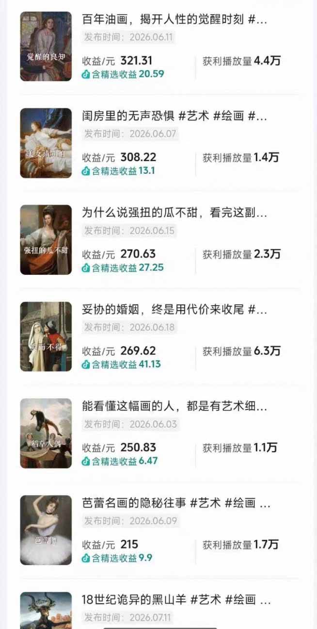 (19527期)油画解说教学-398众筹来的技术:选题×对标×素材×文案×配音×剪辑×2天开精选×7天通9项权益 (19527期)油画解说教学-398众筹来的技术:选题×对标×素材×文案×配音×剪辑×2天开精选×7天通9项权益
