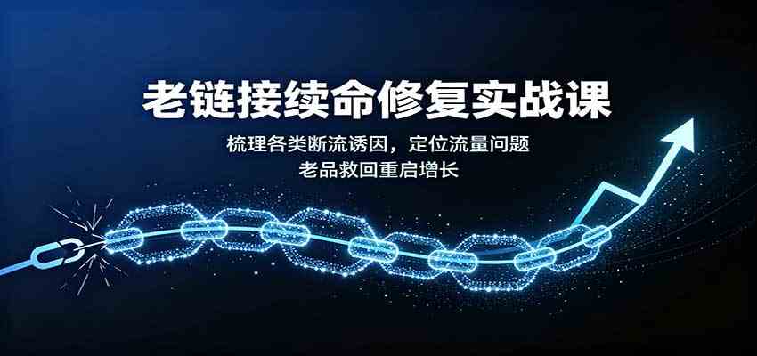 老链接续命修复实战课：梳理各类断流诱因，定位流量问题，老品救回重启增长-星空网络