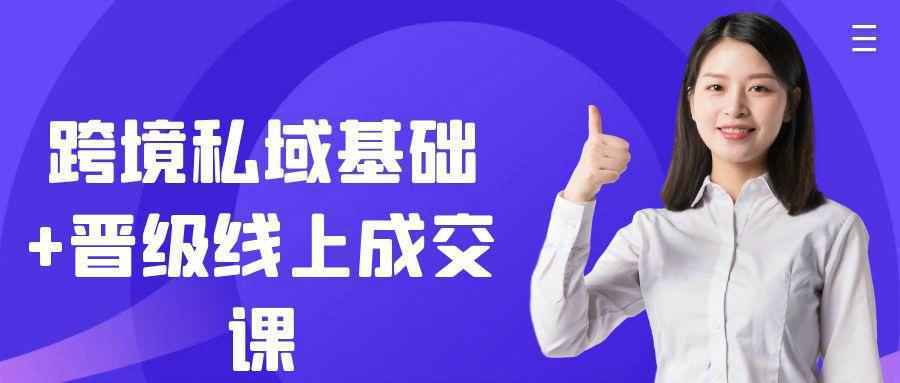 跨境私域基础+晋级线上成交课-星空网络