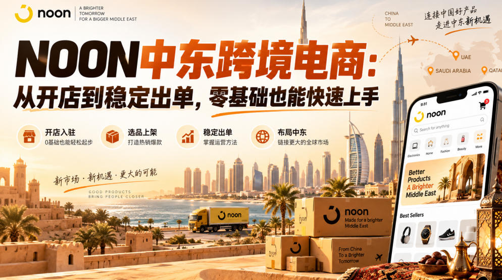 NOON中东跨境电商：从开店到稳定出单，零基础也能快速上手（更新2026）-星空网络