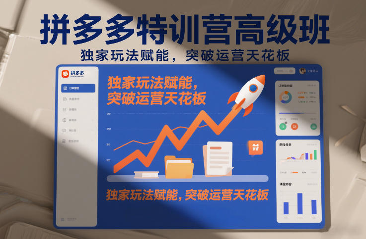 拼多多特训营高阶班，独家玩法赋能，突破运营天花板（更新260905）-星空网络