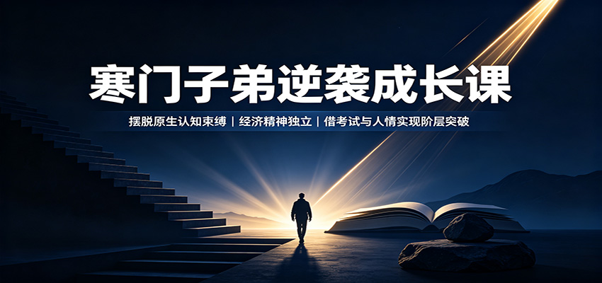 寒门子弟逆袭成长课：摆脱原生认知束缚，经济精神独立，借考试与人情实现阶层突破-星空网络