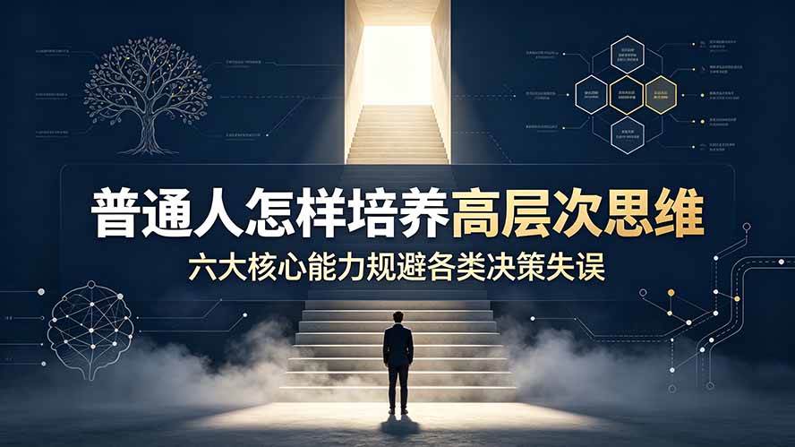 （19479期）付费文章：普通人怎样培养高层次思维，六大核心能力规避各类决策失误-星空网络