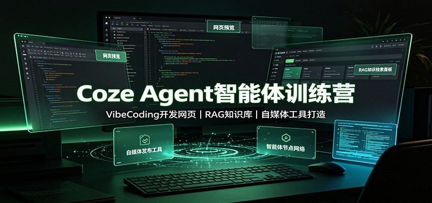 Coze Agent智能体训练营：VibeCoding开发网页，RAG知识库，自媒体工具打造-星空网络