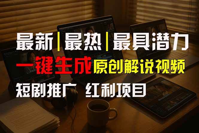 （15658期）短剧推广新思路，AI一键生成原创解说视频，10分钟产出100条，30天赚了5.5w-星空网络