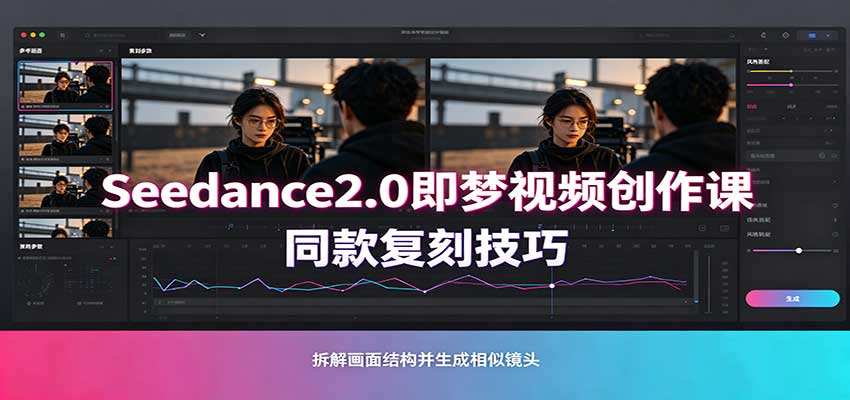 Seedance2.0即梦视频创作课：剧本式视频制作，同款复刻技巧，多行业案例落地教学-星空网络