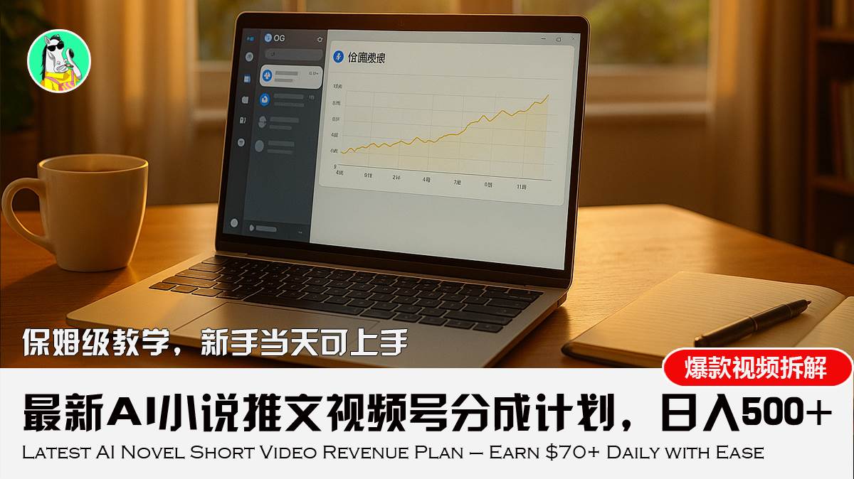 （15614期）最新AI小说推文视频号分成计划，新手小白也能当天日入500+教程-星空网络