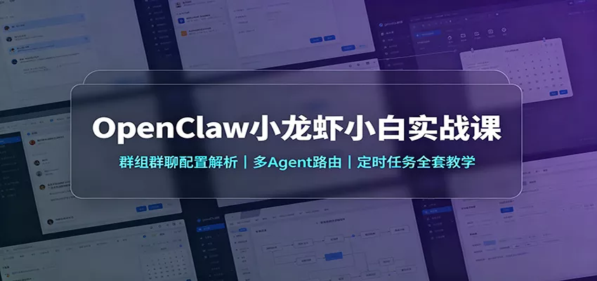 OpenClaw小龙虾小白实战课：群组群聊配置解析，多Agent路由，定时任务全套教学-星空网络