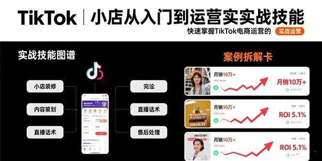 （15629期）TikTok小店从入门到运营实战技能：快速掌握TikTok电商运营的完整方法论-星空网络