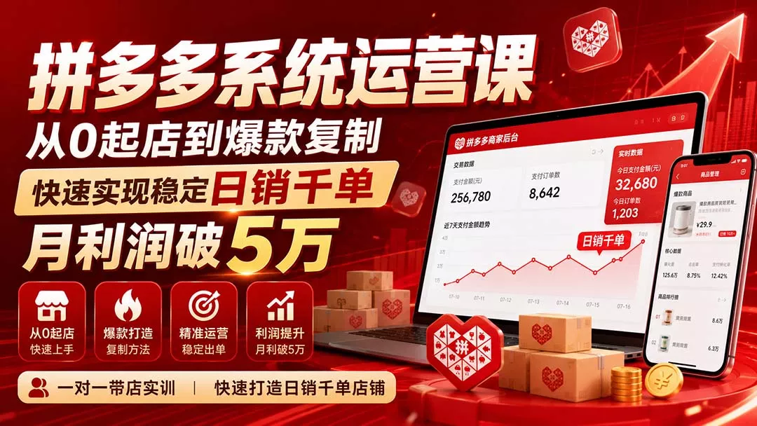 拼多多系统运营课(更新8月-星空网络