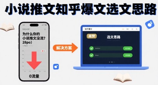 为什么你的小说推文没流量？小说推文知乎爆文选文思路-星空网络