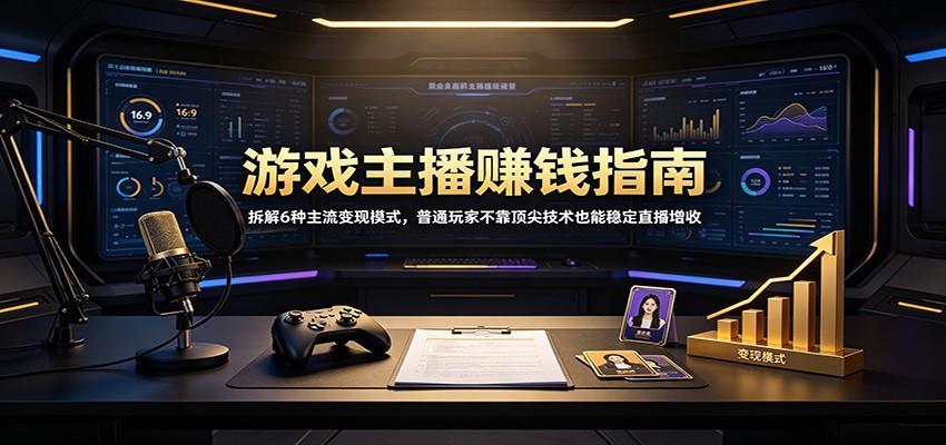 游戏主播赚钱指南：拆解6种主流变现模式，普通玩家不靠顶尖技术也能稳定直播增收-星空网络