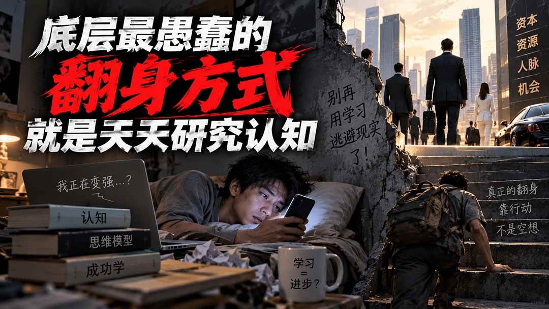 （20383期）付费文章：底层最愚蠢的翻身方式就是天天研究认知