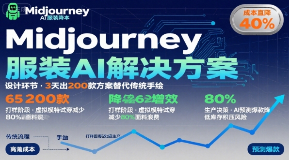 AI在服装领域的运用,使用midjourney做服装辅助企业降低成本