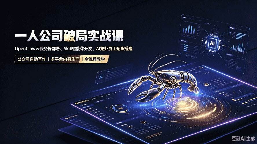 （19995期）一人公司破局实战课｜OpenClaw云服务器部署、Skill智能体开发、AI龙虾员工矩阵搭建，公众号自动写作与多平台内容…-星空网络