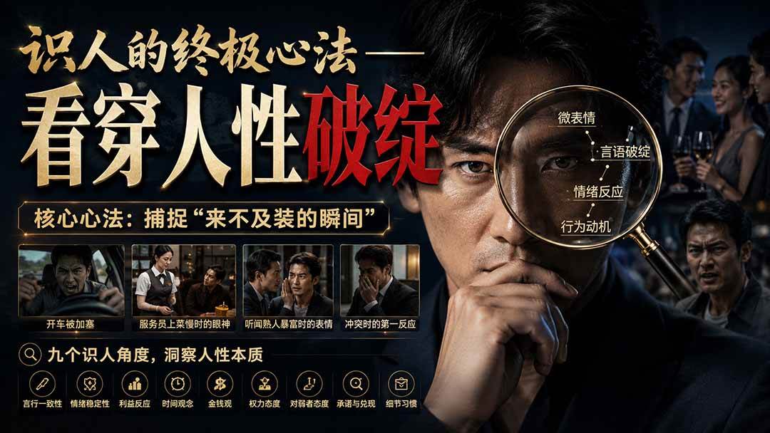 （20300期）付费文章：识人的终极心法——看穿人性破绽-星空网络
