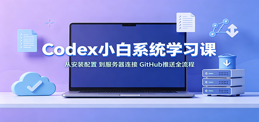 Codex小白系统学习课：小从安装配置，到服务器连接、GitHub推送全流程-星空网络