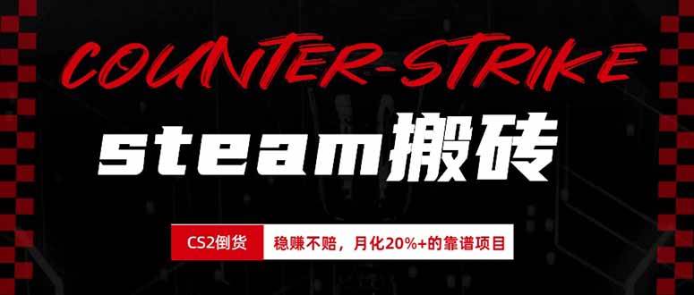（19918期）steam搬砖，倒卖cs2饰品，达到月化20%+的收益，真正的靠谱可落地长期项目-星空网络