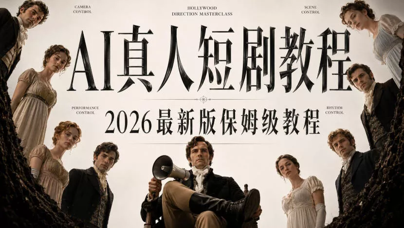 AI真人短剧制作全流程，AI视频大佬专为零基础研制的AI短剧教程，保姆级教程，新手一学就会！-星空网络