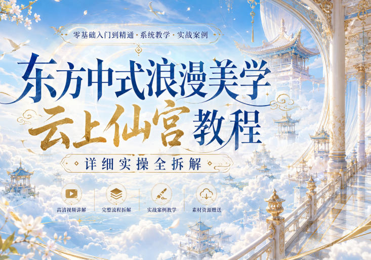 东方中式浪漫美学云上仙宫教程，详细实操全拆解-星空网络