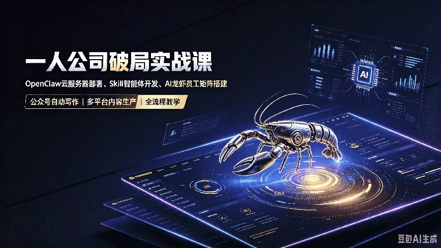 一人公司破局实战课｜OpenClaw云服务器部署、Skill智能体开发、AI龙虾员工矩阵搭建，公众号自动写作与多平台内容…-星空网络