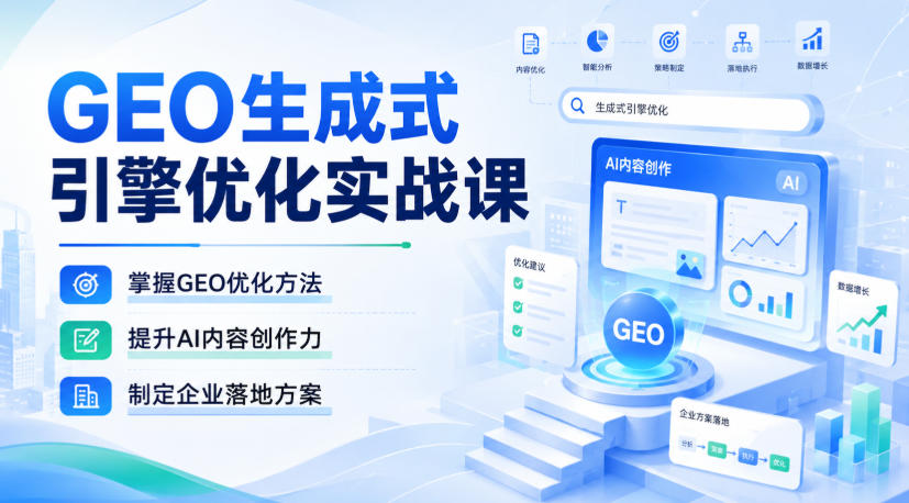GEO生成式引擎优化实战课，掌握GEO优化方法，提升AI内容创作力，制定企业落地方案-星空网络